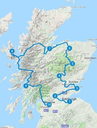 grand tour scotland locations